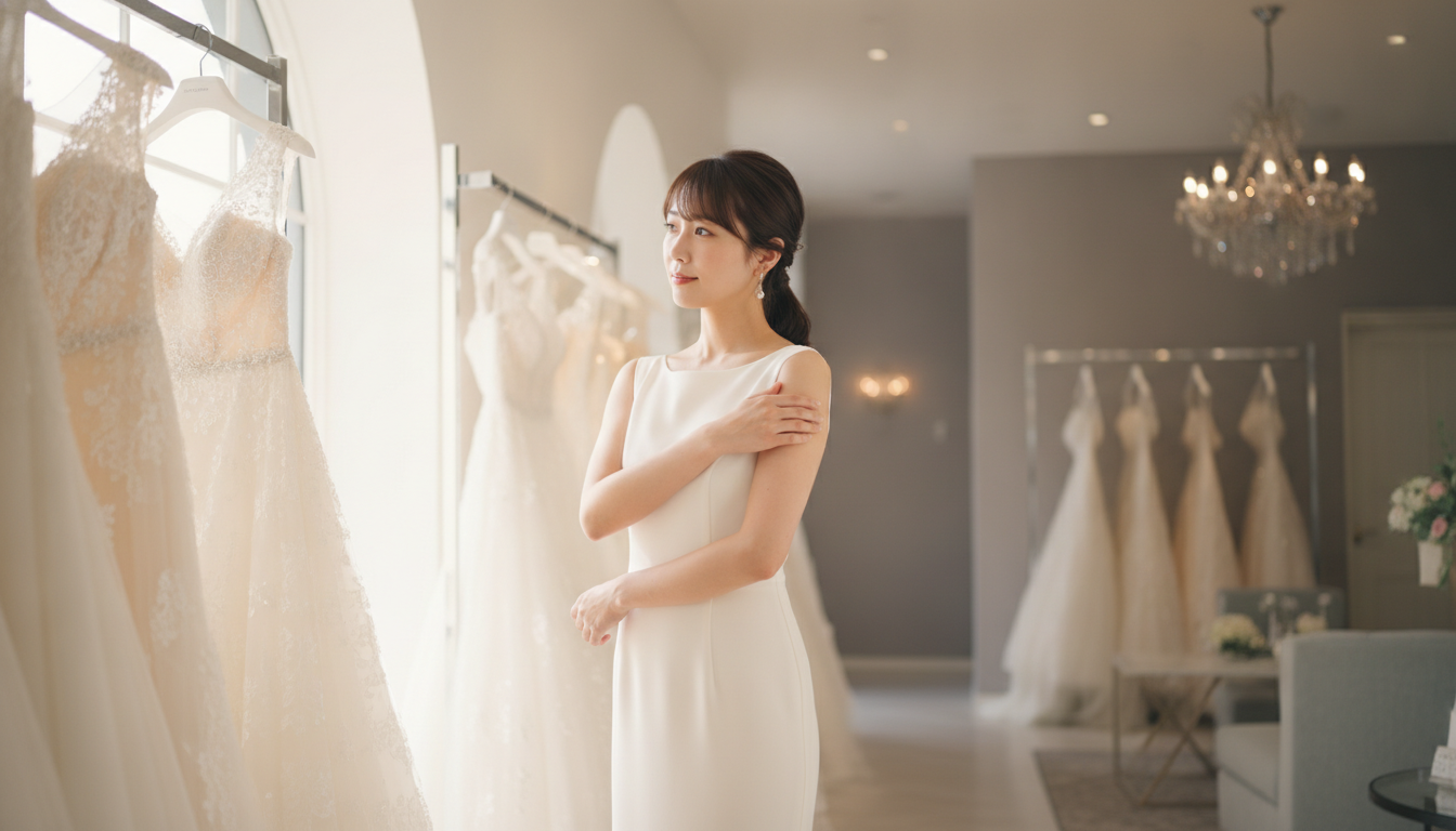 二の腕が気になる 花嫁様 おすすめ ウェディングドレス - 1